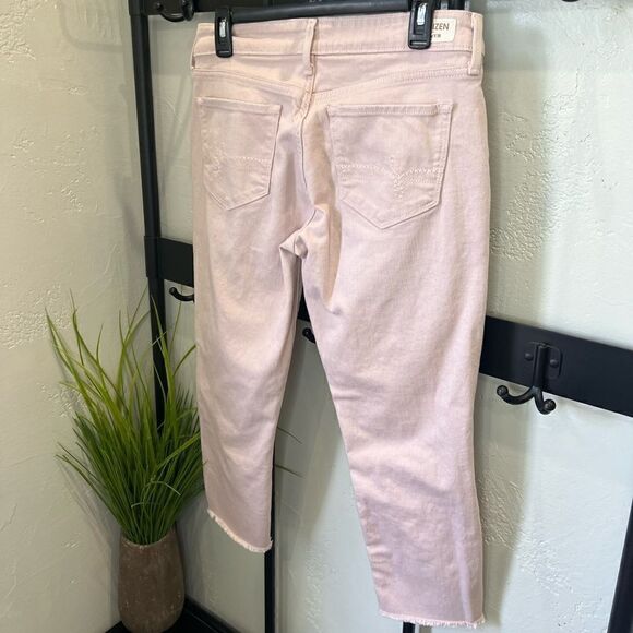 Denizen from Levi’s, low rise straight crop denim jeans, blush, size 29 - Picture 6 of 13